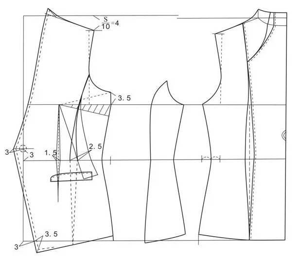 推荐两款连身立领女外套的纸样