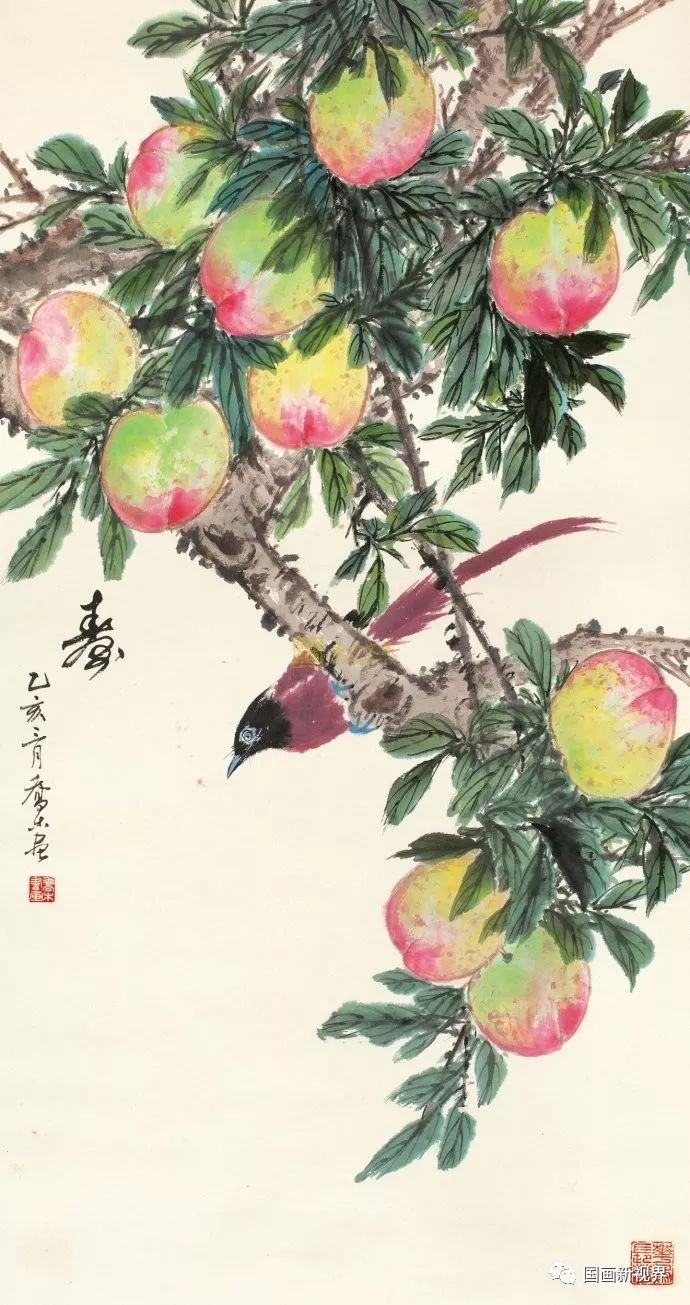 苏葆桢 墨彩葡萄黄幻吾 葡萄小鸟徐悲鸿 喜鹊谢稚柳 红叶小鸟谢稚柳