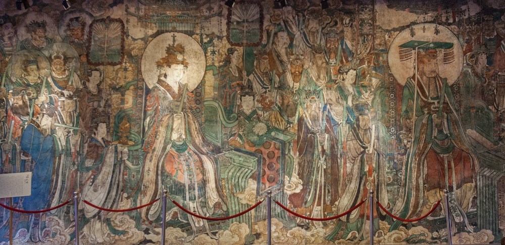 元代马君祥朝元图经典壁画长卷