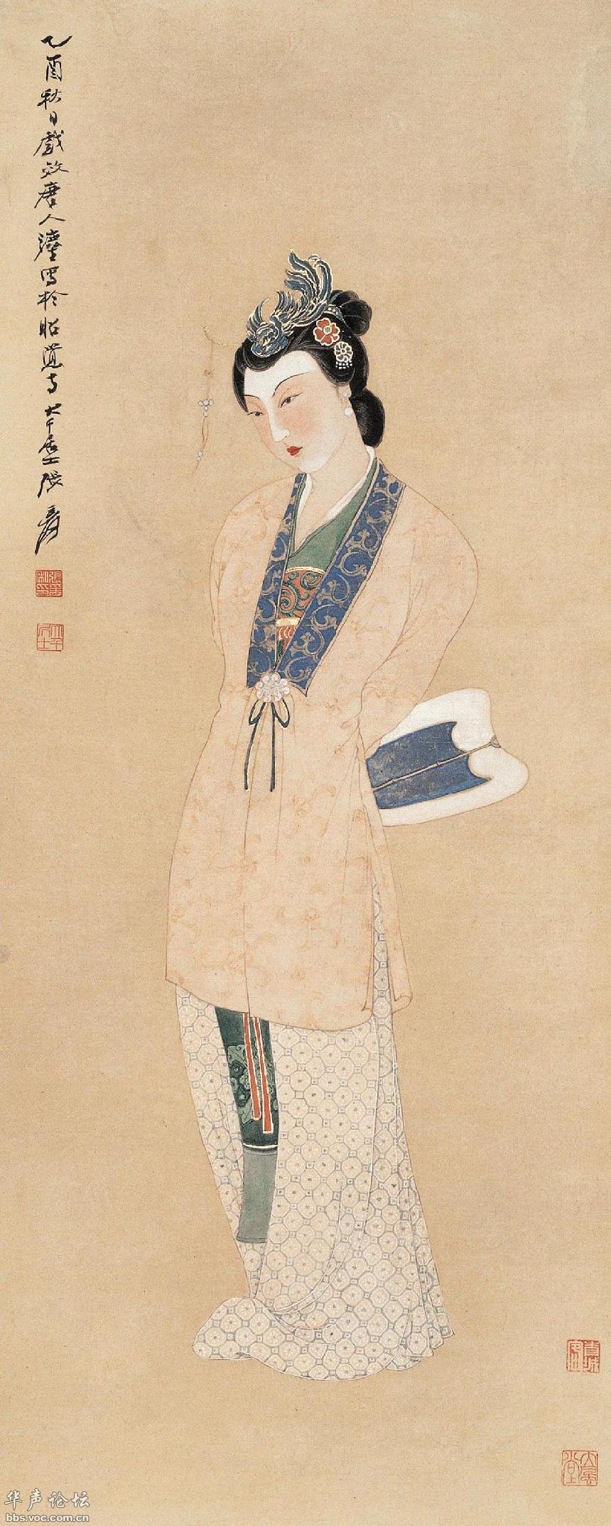 张大千人物画选集精品大图