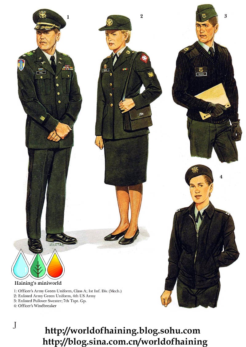 美国80年代军服图片