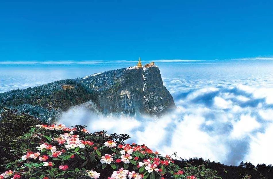 刚传来一组照片中国峨眉山壮观奇景