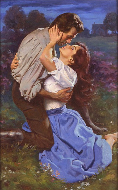 法国画家maxginsburg浪漫爱情油画作品欣赏