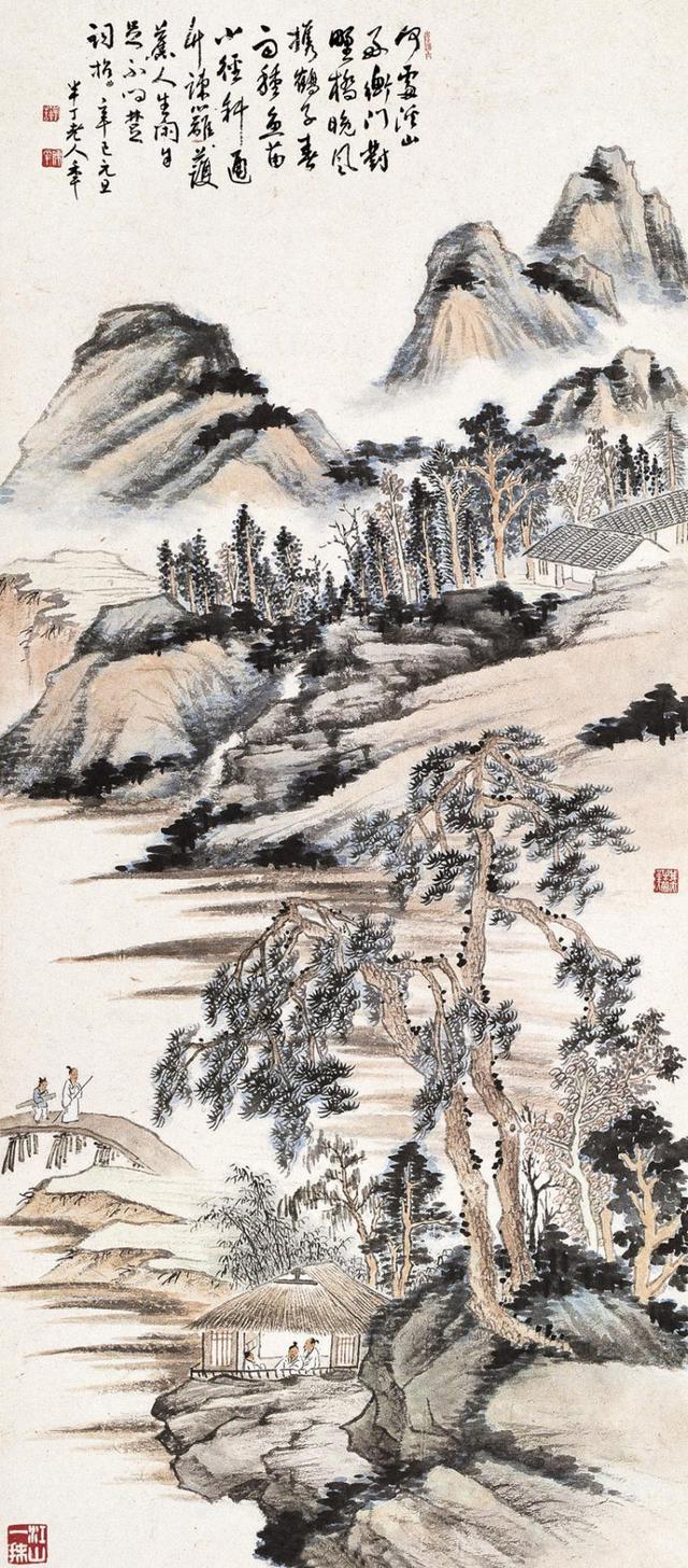 陈半丁山水画欣赏二