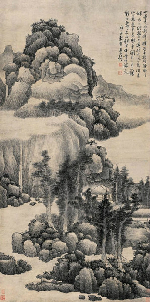 清龚贤山水画赏析