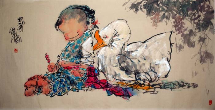 陈奇人物绘画作品欣赏