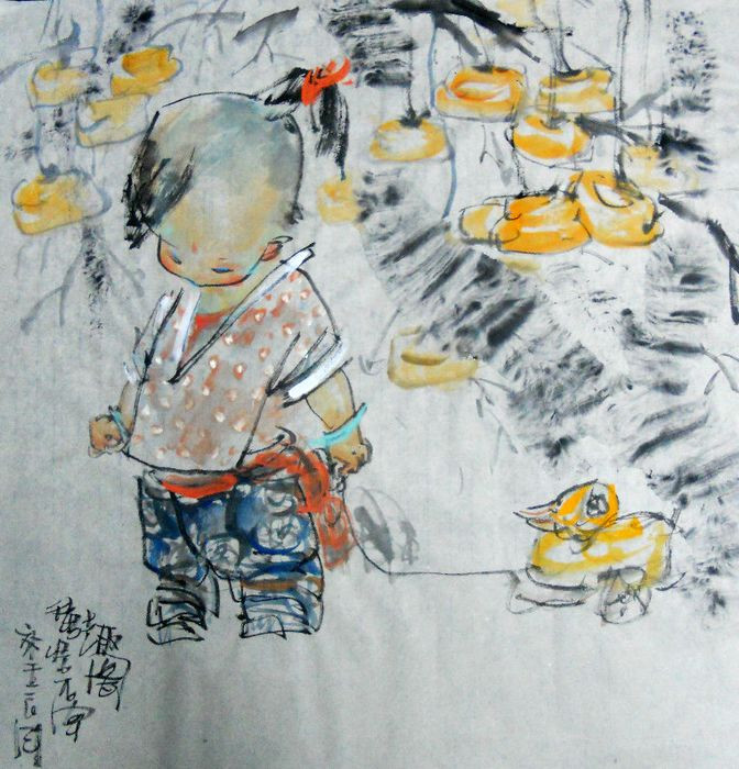 陈奇人物绘画作品欣赏