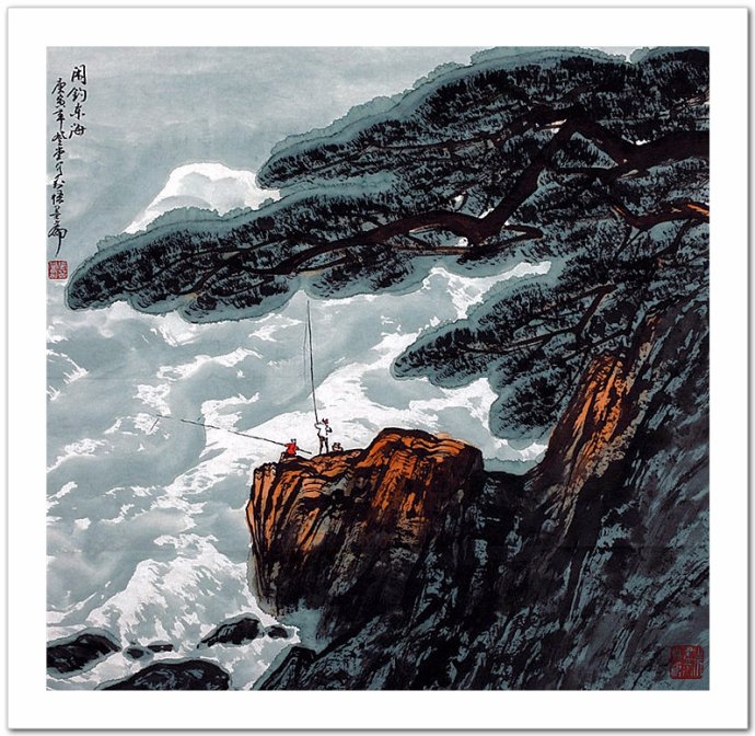 元气充溢张登堂写意山水画