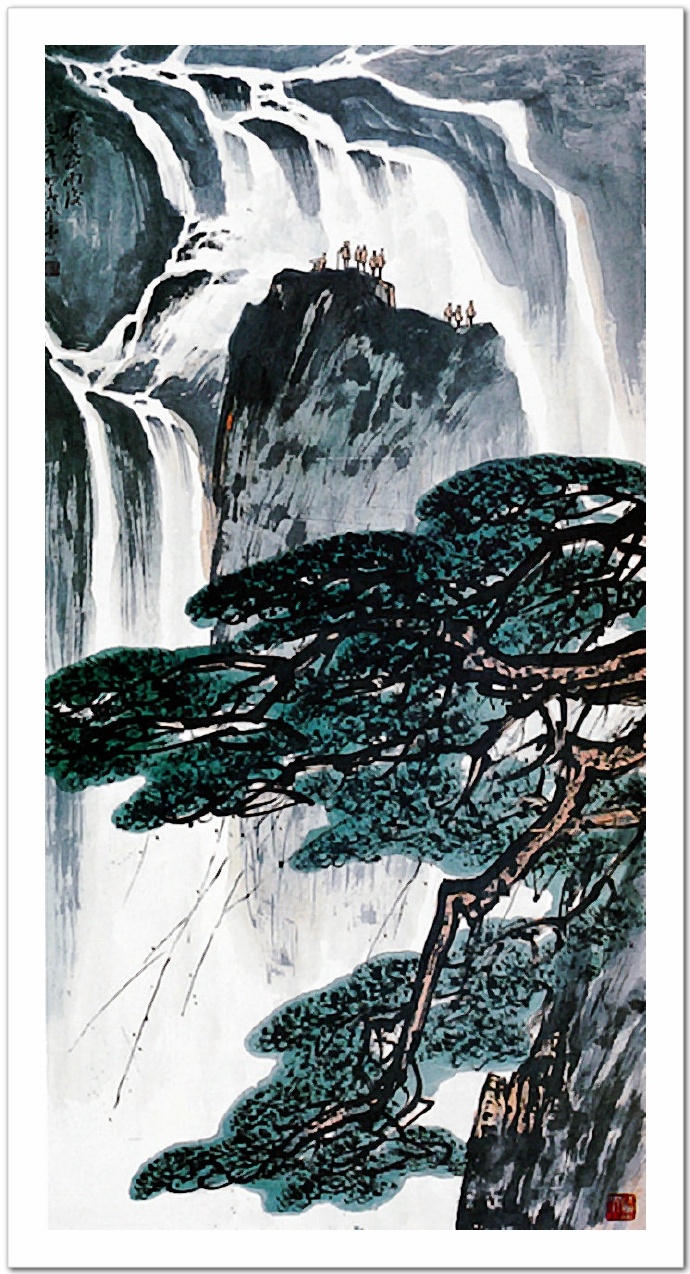 元气充溢张登堂写意山水画