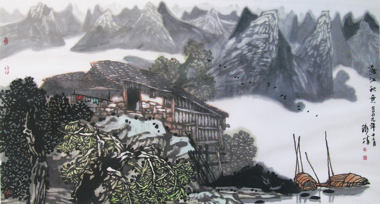 转载黄格胜倾情漓江百里图