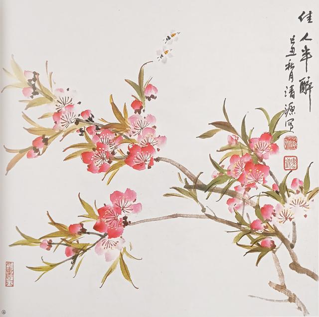 国画桃花怎么画好看