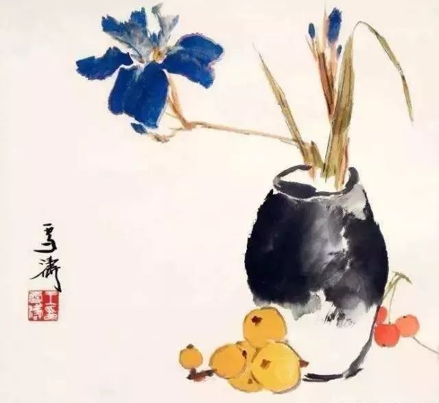 国画教程小写意花鸟凌霄花枇杷画法