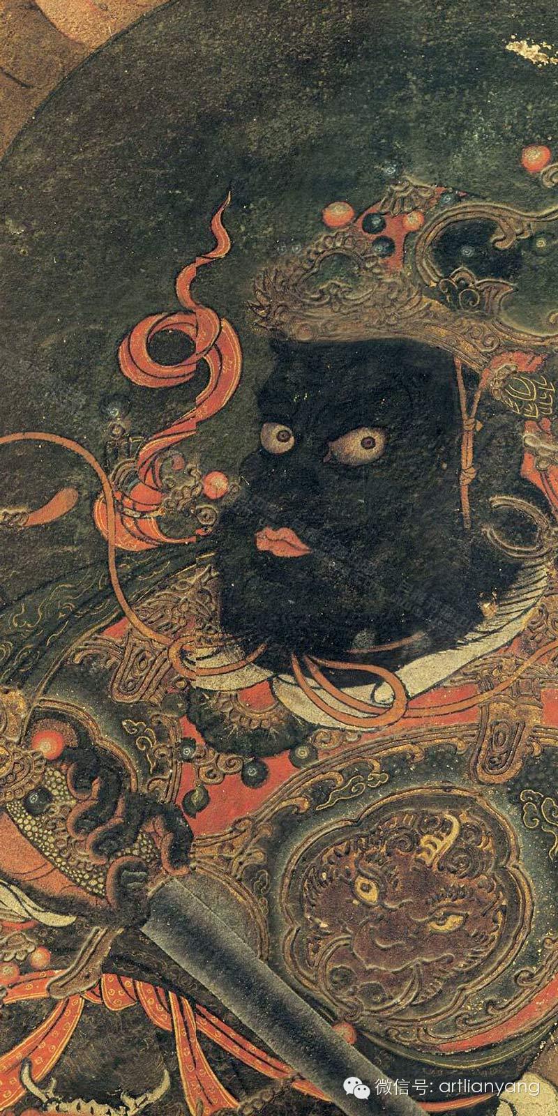 法海寺壁画四大天王高清细节图