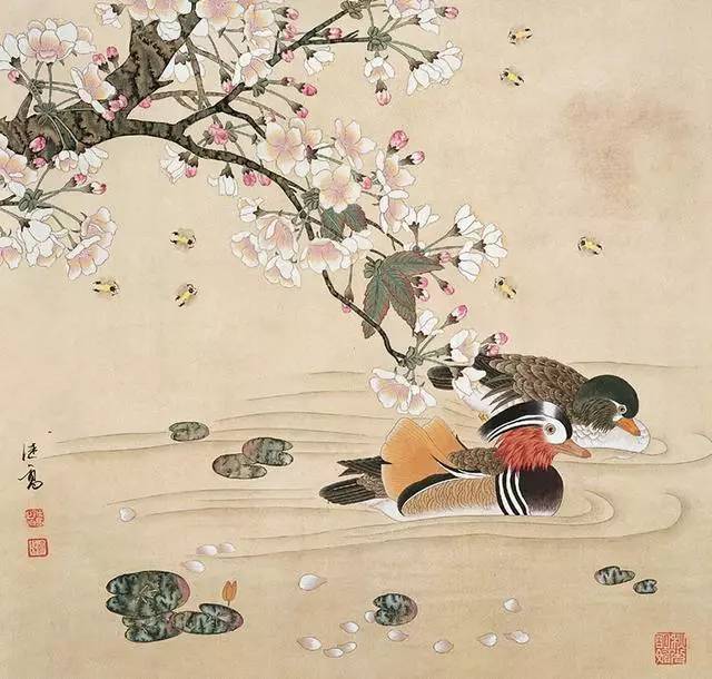 名家笔下的鸳鸯成双对