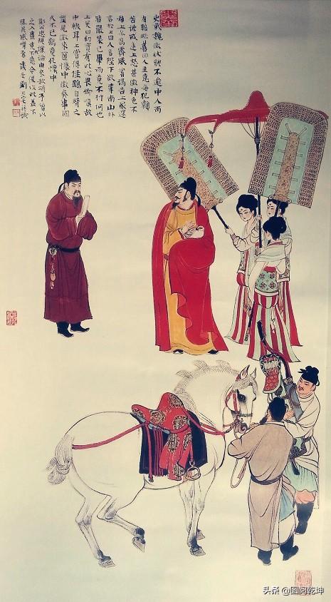 但他还是个国画家汤义方国画作品著名连环画家,国画家姚柏新作姚柏