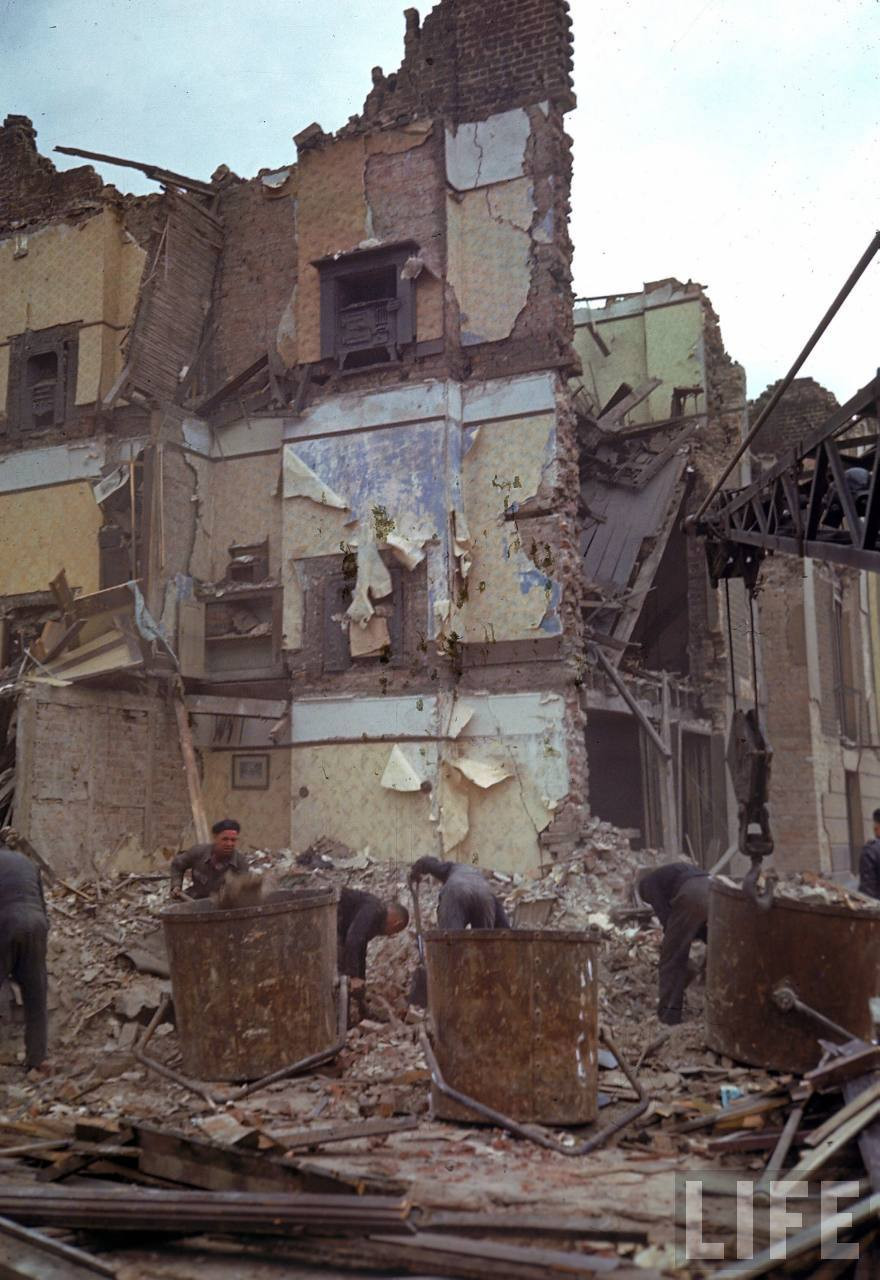 二战德军轰炸伦敦大型历史图片上集