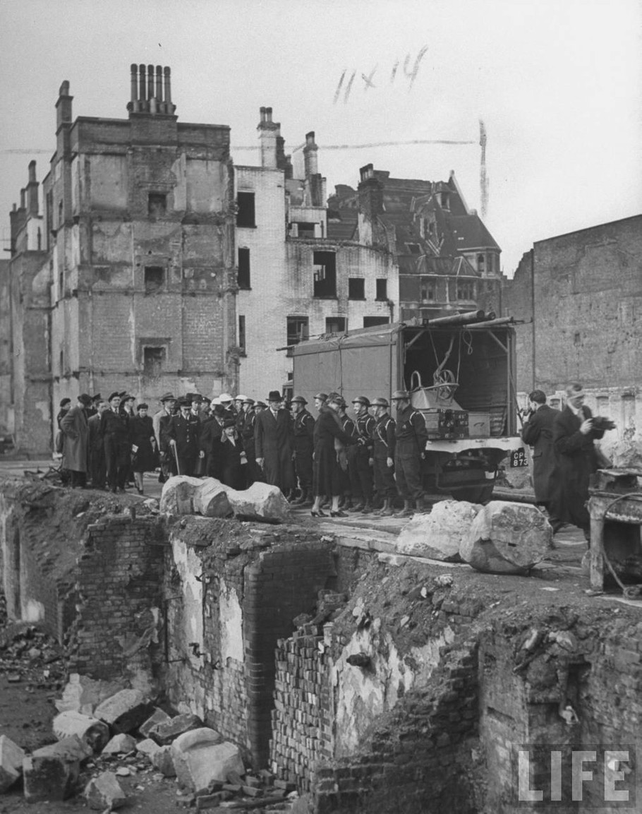 二战德军轰炸伦敦大型历史图片上集