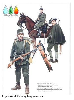 一战意大利军服图册