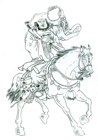 水浒人物肖像白描
