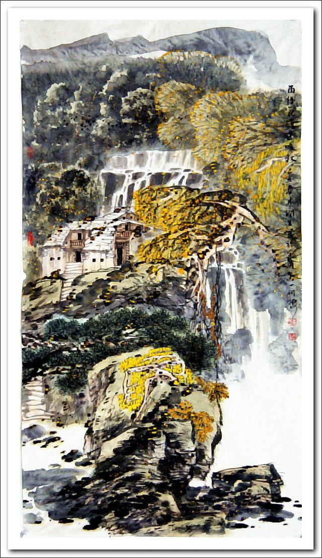 张润生抒情山水画