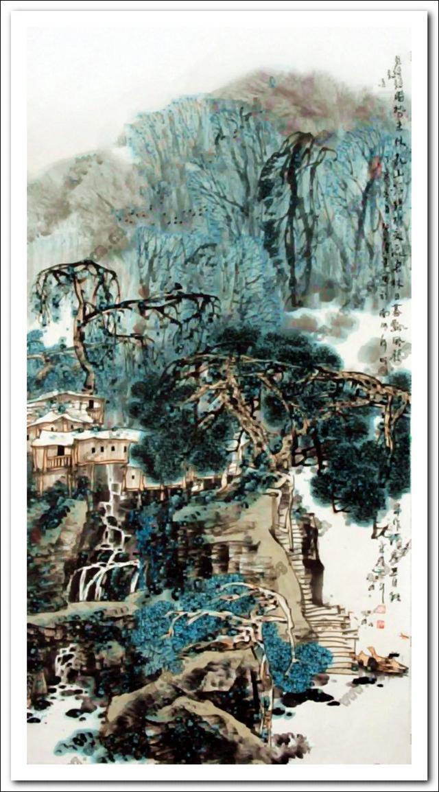 张润生抒情山水画