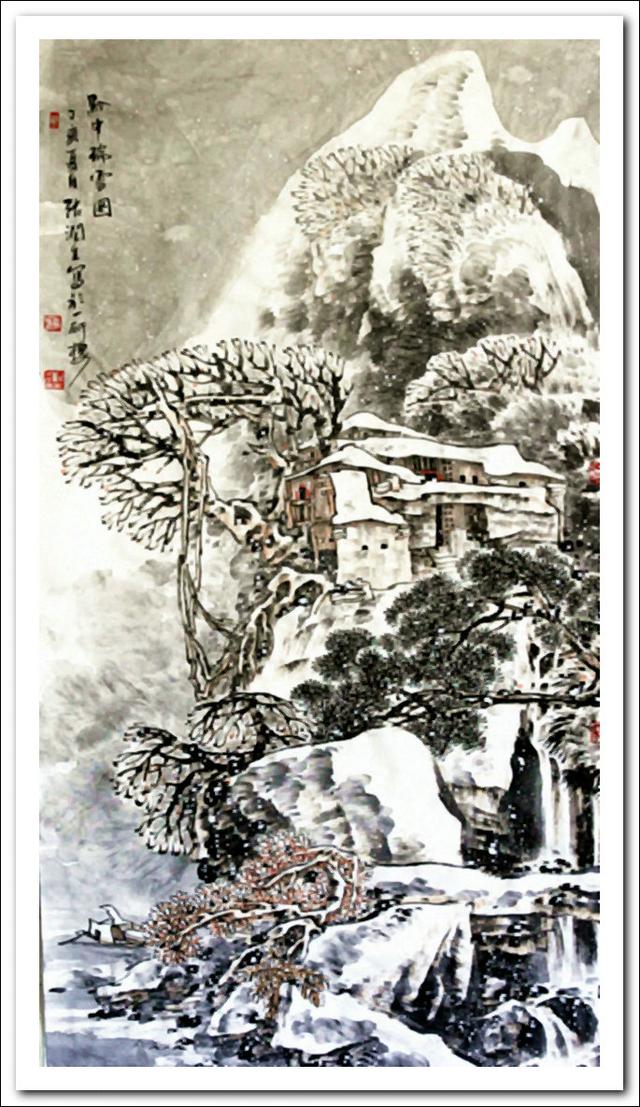 张润生抒情山水画