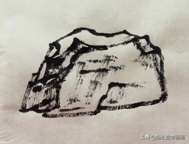 如果你还是搞不懂山水画中的石分三面看了这个相信你会受益