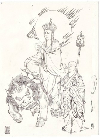 地藏菩萨高太公和高翠兰伏虎罗汉河神狮驼国青狮和小专风黑白无常虎力