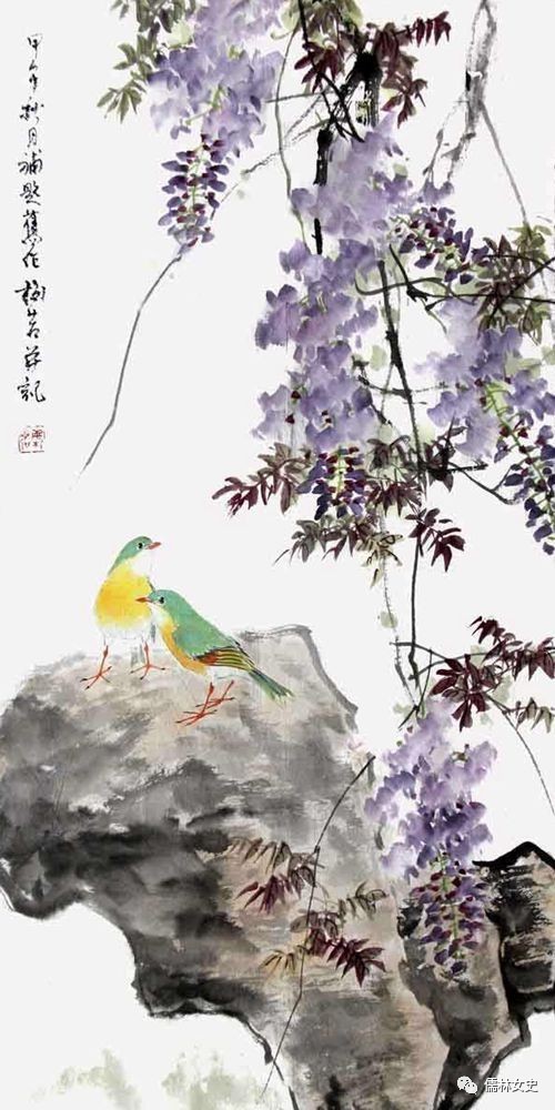 诗书音画梅若作品专辑紫藤花序同步赋咏一纸柔宣勾蝶梦千年飞燕舞云姿