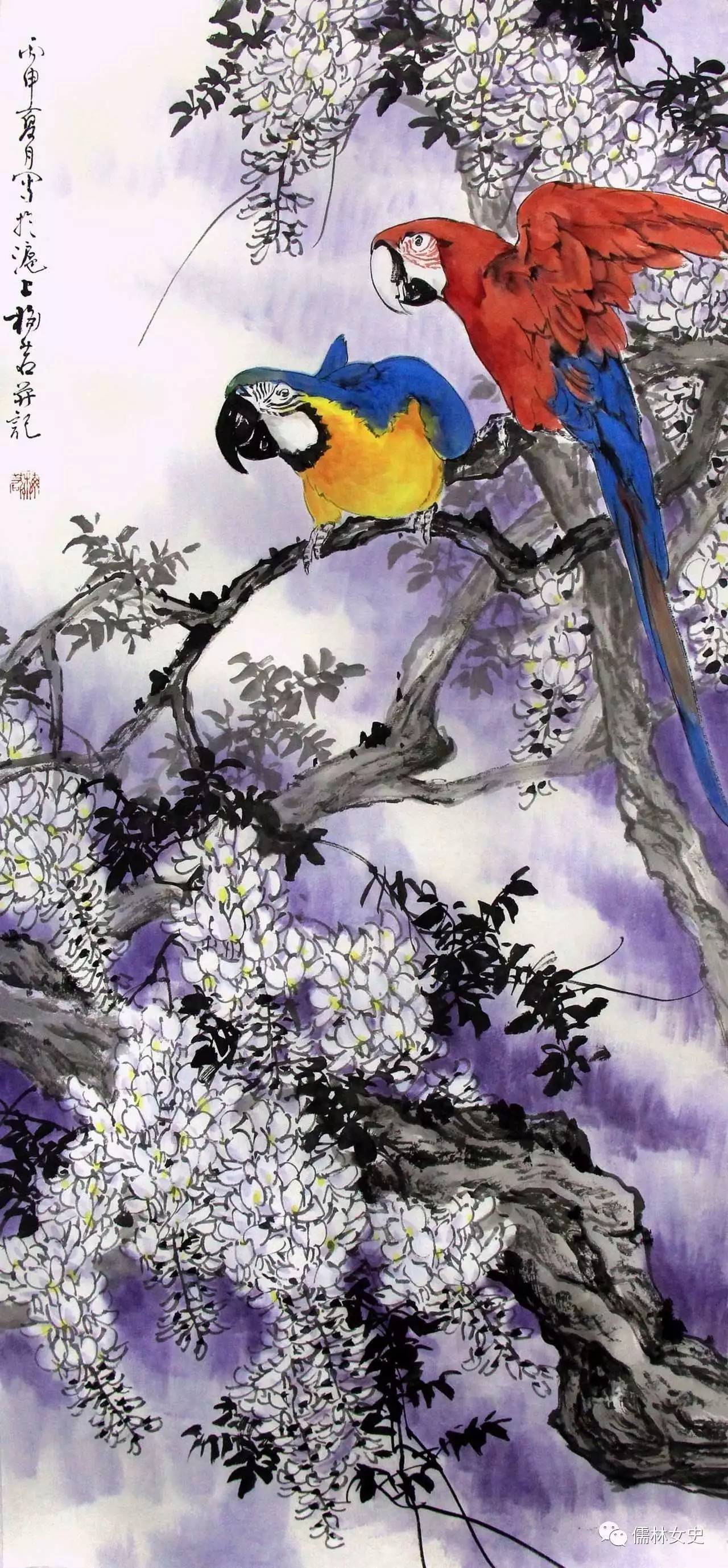 诗书音画梅若作品专辑紫藤花序同步赋咏一纸柔宣勾蝶梦千年飞燕舞云姿