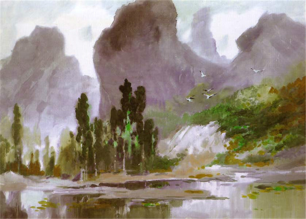 李剑晨风景水彩作品2