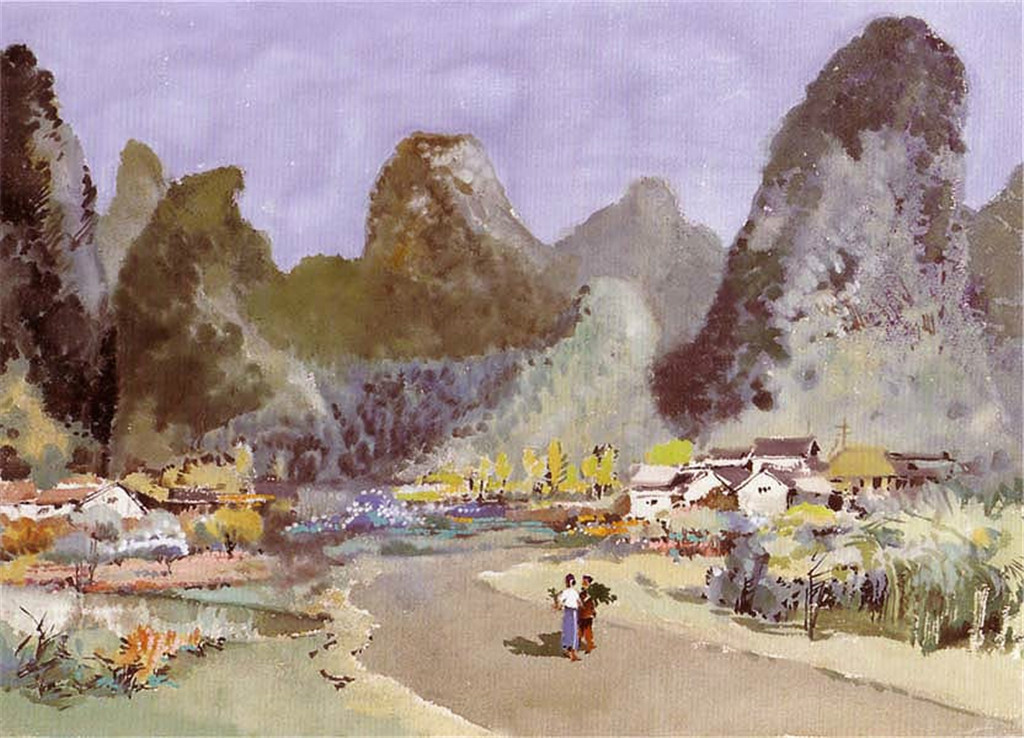 李剑晨风景水彩作品2