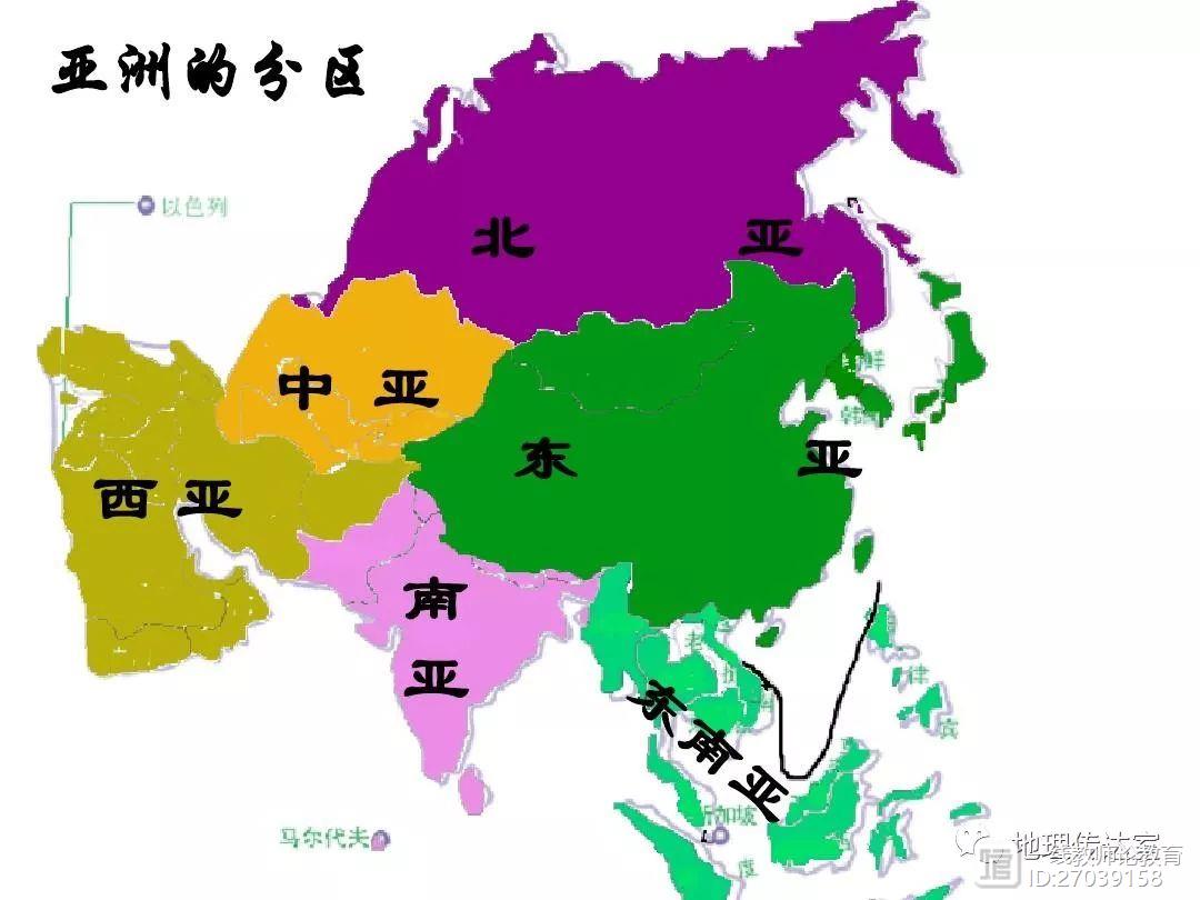 西亚地图中文版全图图片