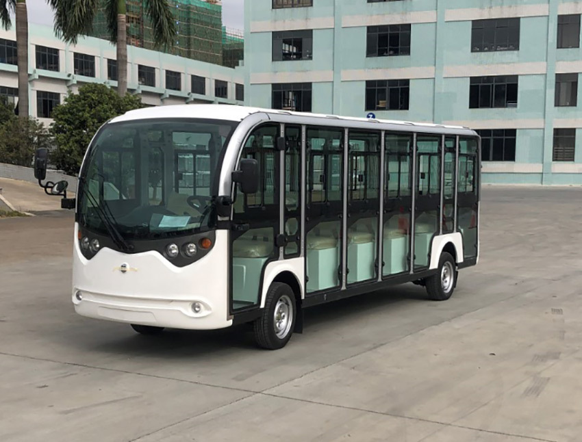 广州四轮电动车厂家提供17座景点电动观光车，解决景区通达度问题