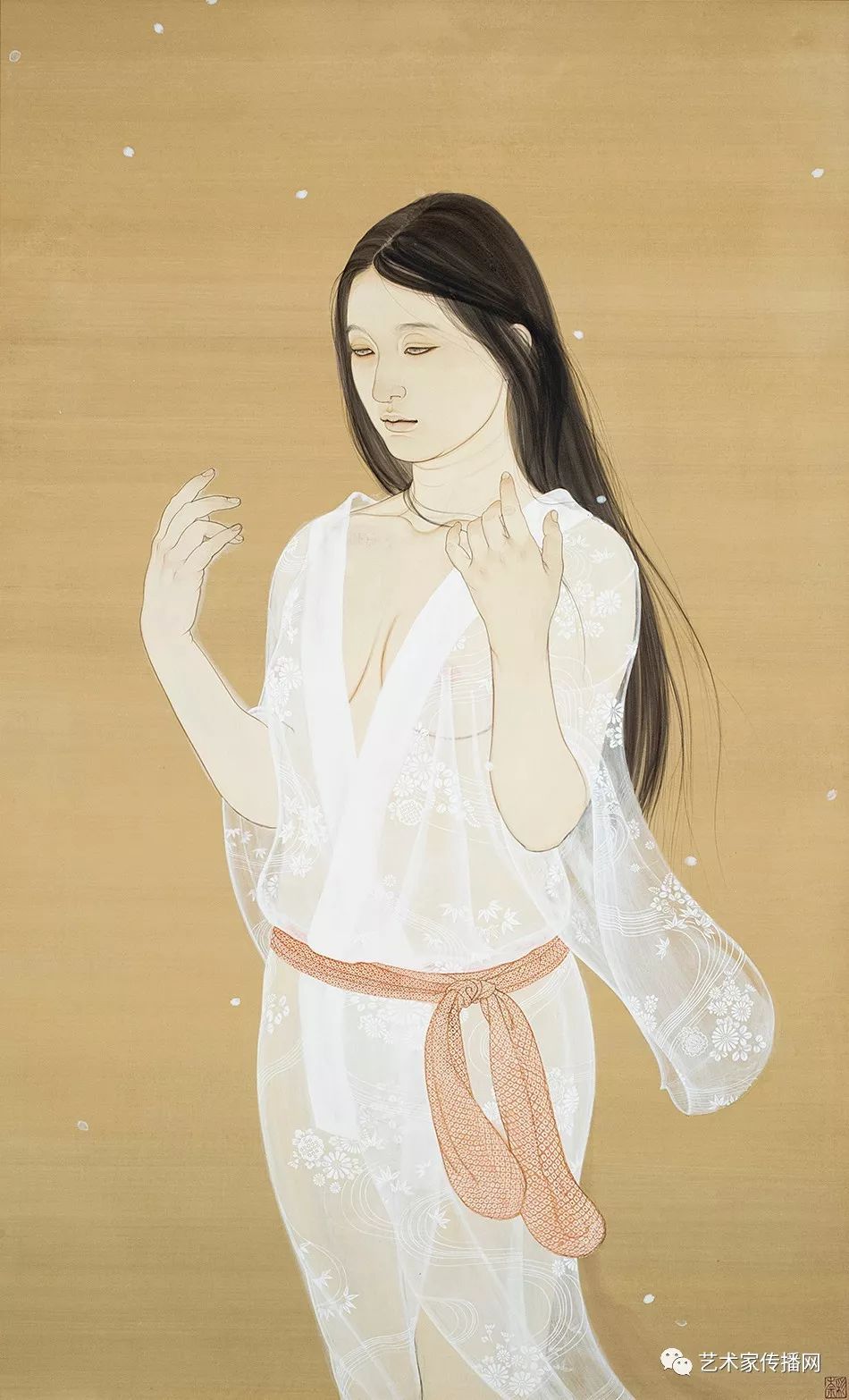 人称日本最美女画家工笔人体画绝了