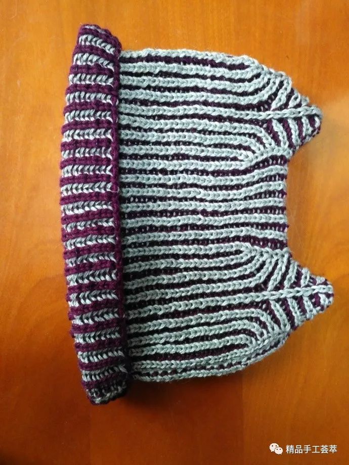 "双色双面元宝针"织帽子,织围巾真棒!绝了! - 好网角收藏夹
