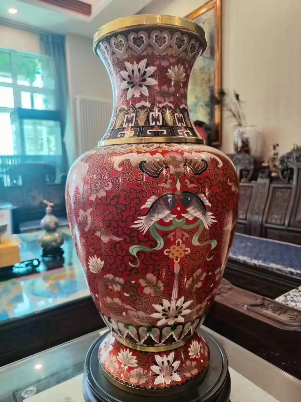 钱美华老师作品<周其垒福寿瓶>[好网角商讯]